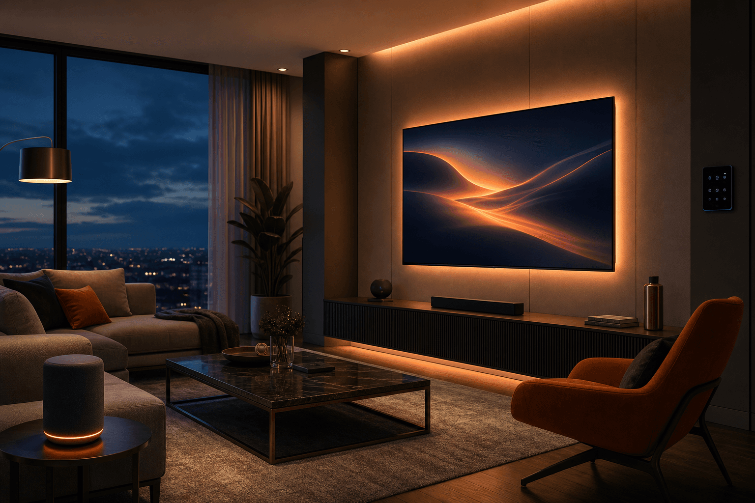 A modern connected smart home powered by RENZO electronics